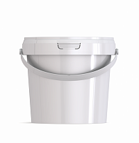 пластиковое ведро jetb 11 (1,1 л) круглое с крышкой